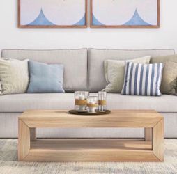 Open Box New WADE LOGAN Casmey Premium Materials Floor Shelf 48 Coffee Table with Storage