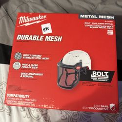 Milwaukee BOLT Stainless-Steel Mesh Full Face Shield