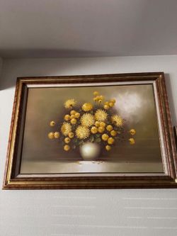 Flower Paint Wall Frame