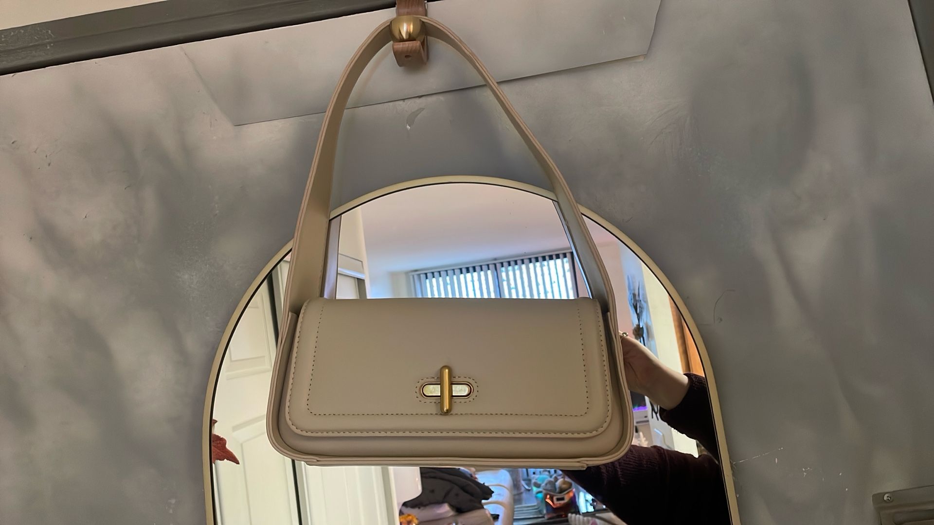 Cream Purse Over The shoulder