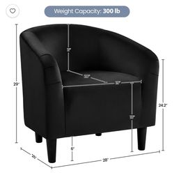 Set of two black VELVET accent chairs OBO