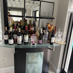 Bar Two Piece With Light Behind Glass