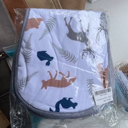 100% Cotton Baby Burp Clothes - 5 Pack 