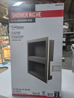Shower niche for tiling