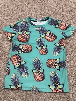 Kids Pineapple Print T-Shirt