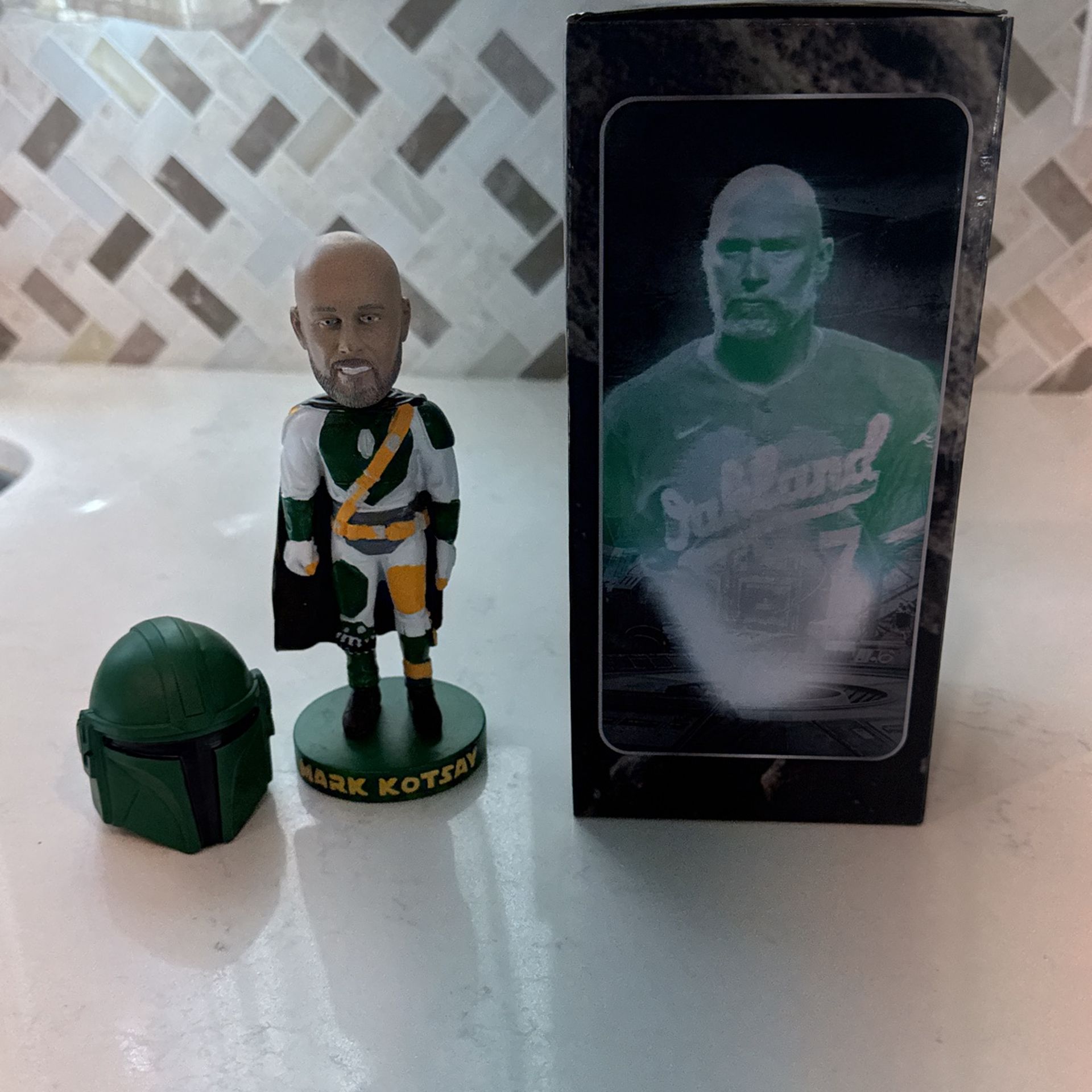 Mark Kotsay Mandalorian Bobble Head
