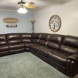 Leather Couch Sectional