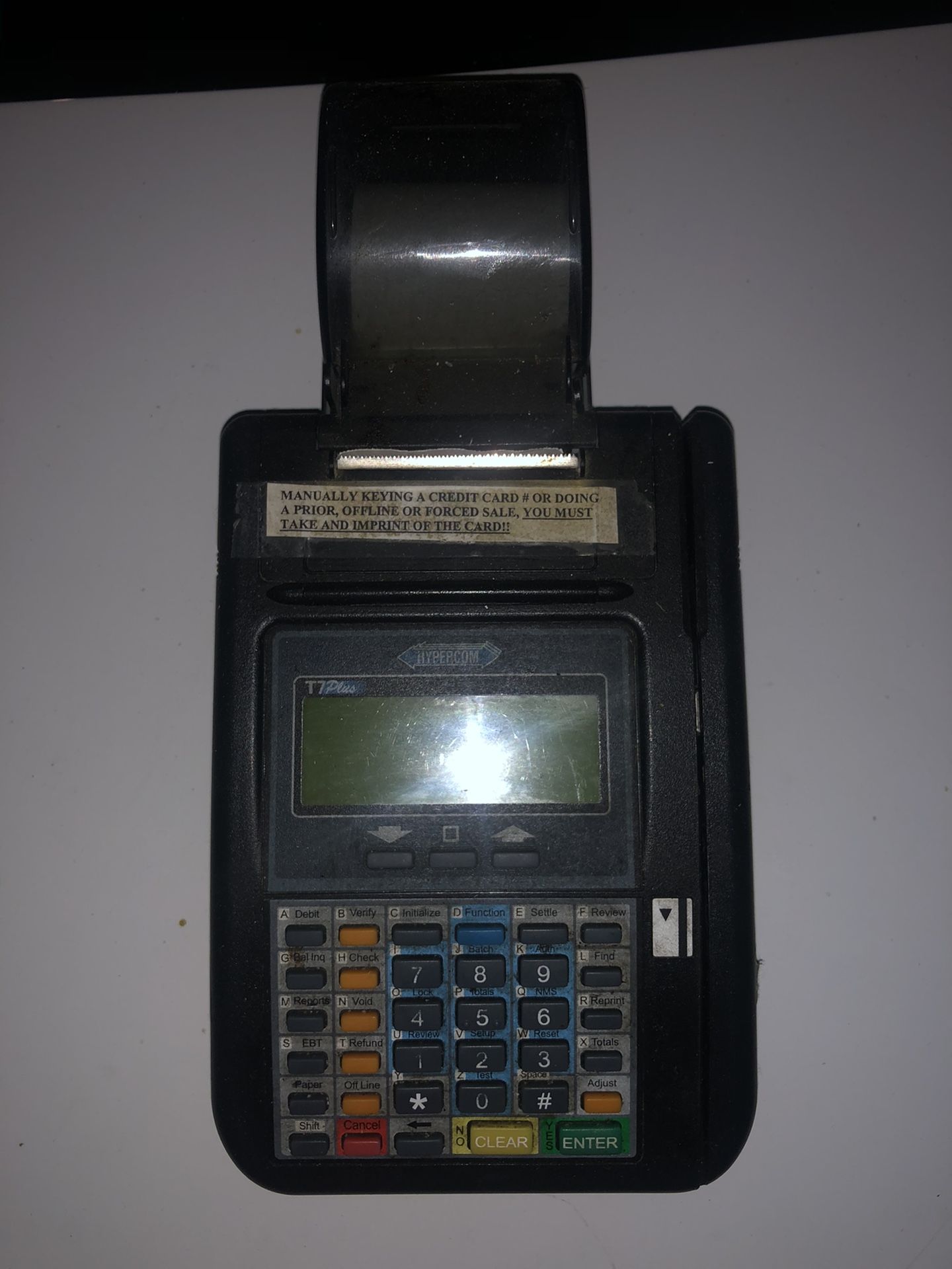 Hypercom T7plus, credit card terminal