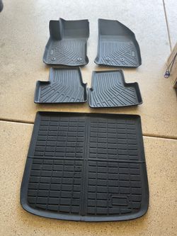 Fits 2016-2019 Chevrolet Volt TPE Floor Mats Carpets+ Rear Cargo Trunk Mat Liner