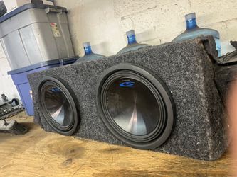 2 12 alpine subs with amp