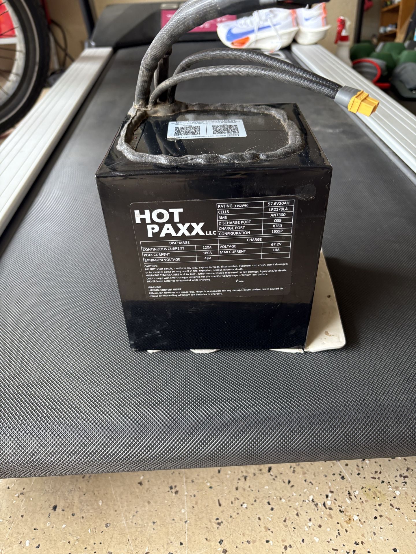 Hot Paxx 62.7 Volt Battery With Razor Seat And Shock