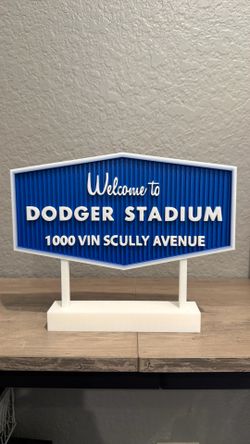 Welcome to dodger Stadium sign