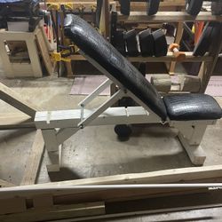 Homemade Gym And Dumbbells 