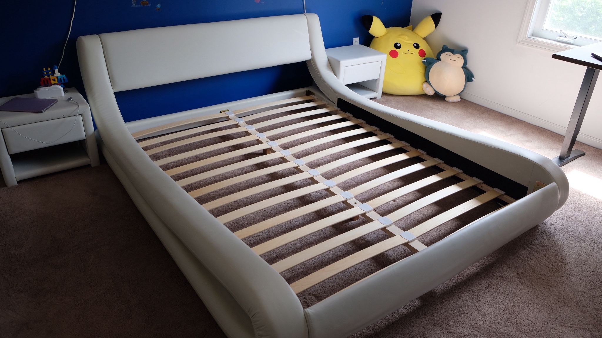 Queen Size Bed With A Night Stand
