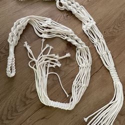 2 Macrame Plant Hangers - new