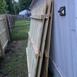 6x8 Treated Fence panels (3)