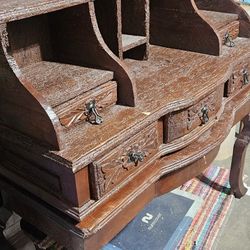Worm wood desk