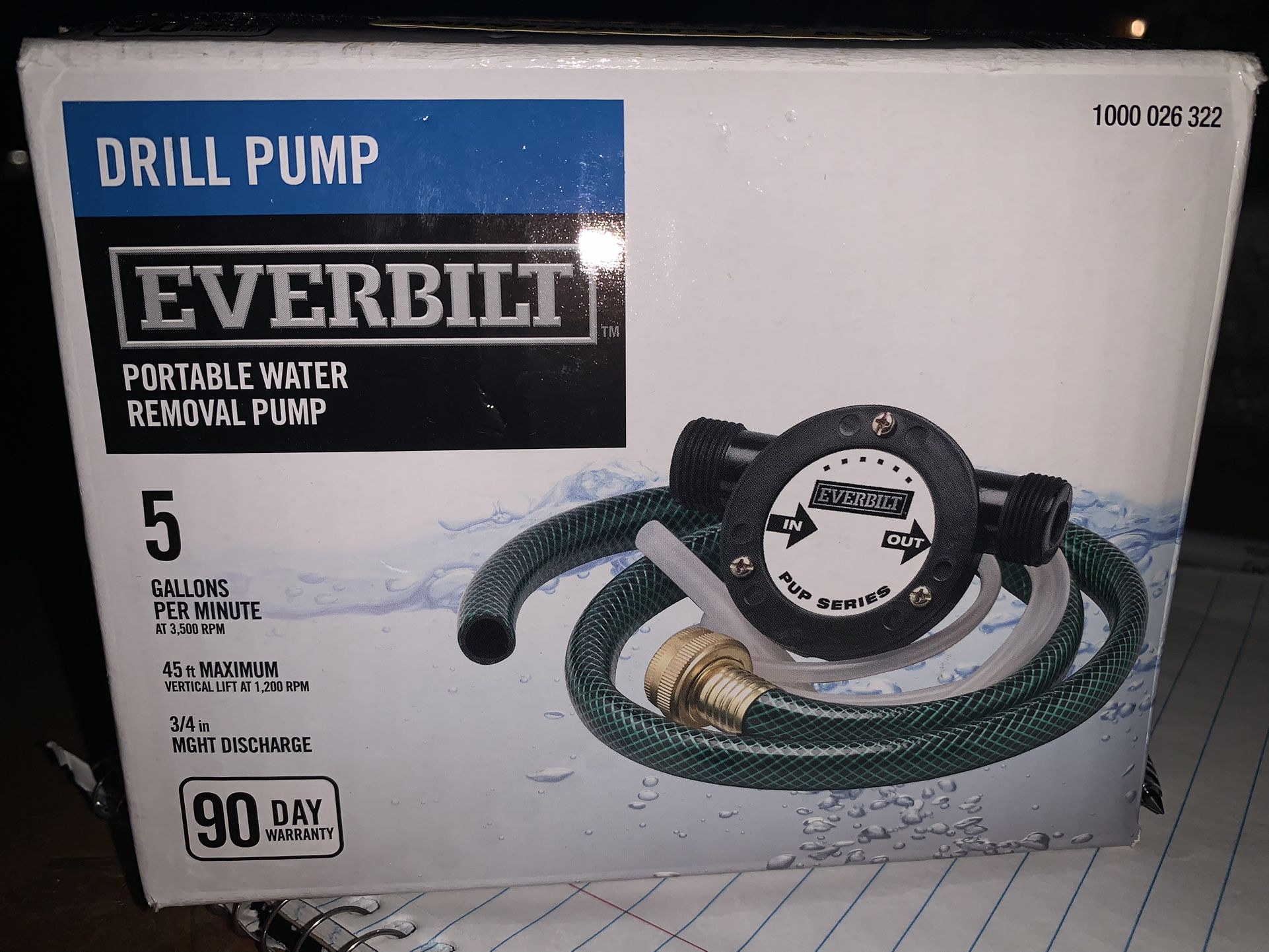 Everbilt Drill Pump Kit NEW