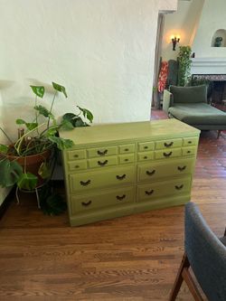 Green dresser