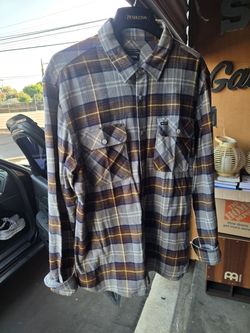 BRIXTON FLANNEL CHECKERED PATTER NEW XL NOT PENDLETON BOARD SHIRT DIXXON HALES FLANNELS