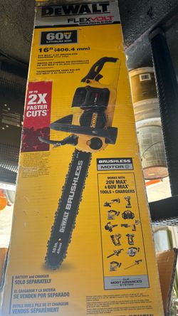 Dewalt 60v flex volt 16” max brushless chainsaw