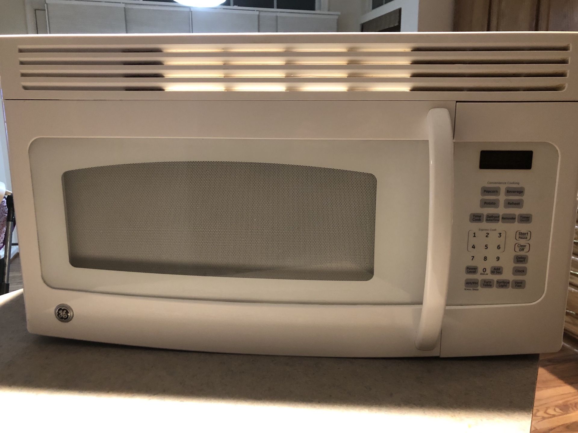 Range top microwave oven