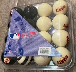 San Francisco Giants Logo Billiard Ball Set NEW SEALED
