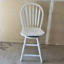 White Bar Stool 