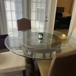 Glass table With Chairs