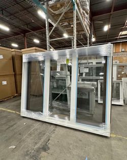 Panes Large White Vinyl Window Unit