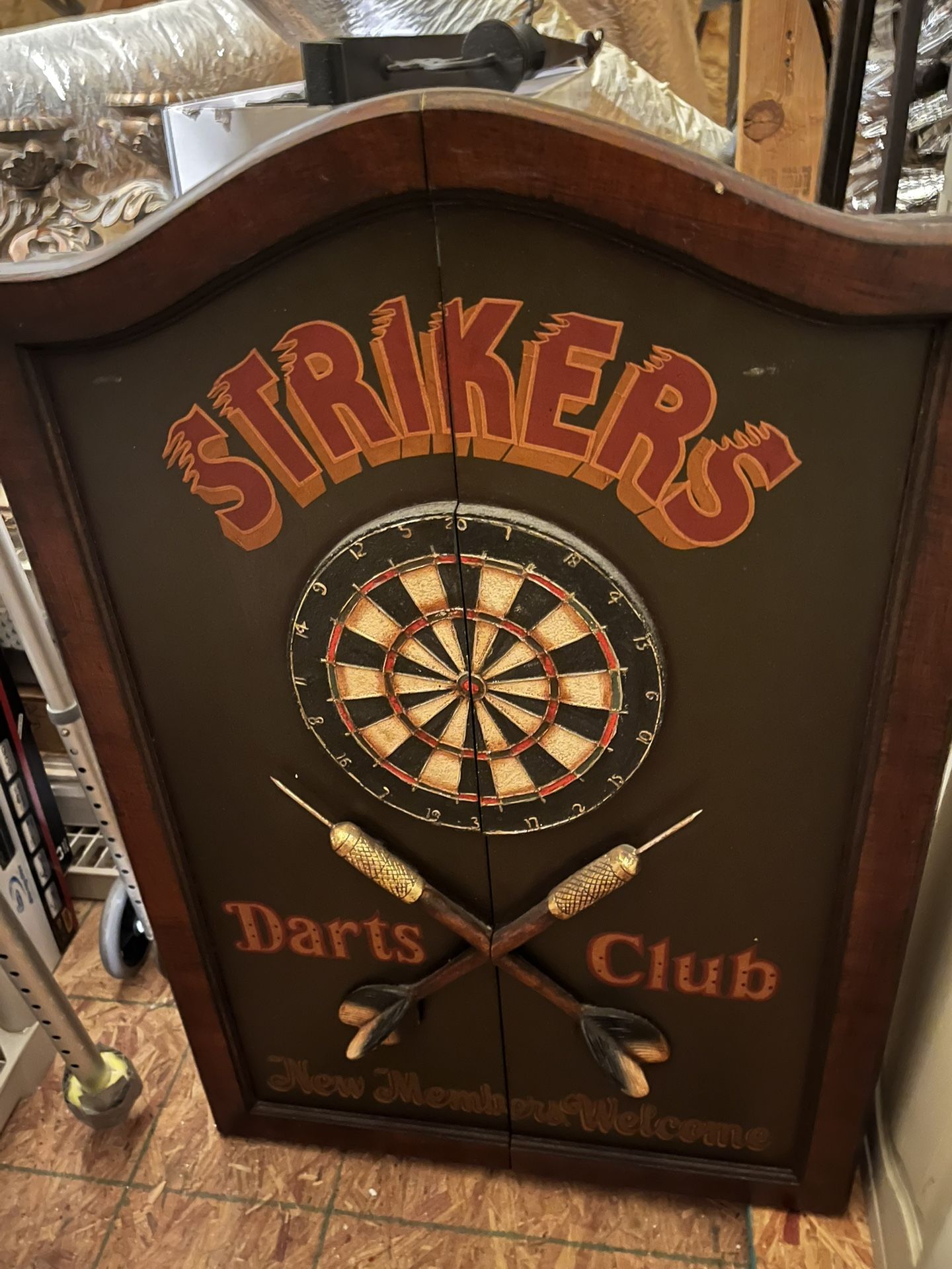 Dart Board Case And Board