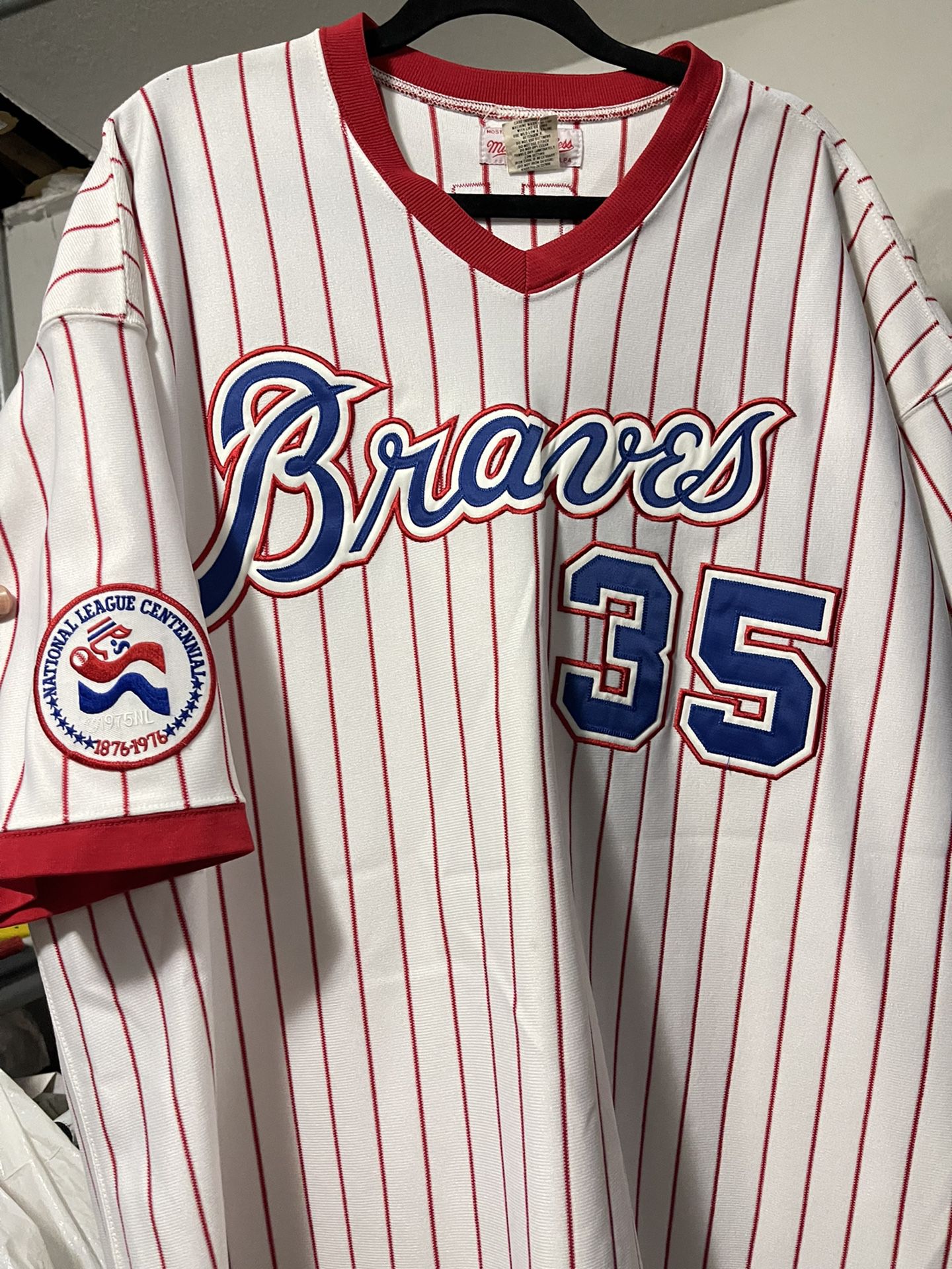 Phil Knucksie Niekro #35 Atlanta Braves 1976 Home Mitchell & Ness Throwback Jersey  for Sale in Los Angeles, CA - OfferUp