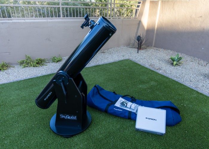 Orion xt6 telescope with multiple eyepiece and filter accessories - like new