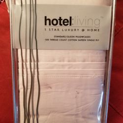 Queen Pillow Cases.  Set Of Two