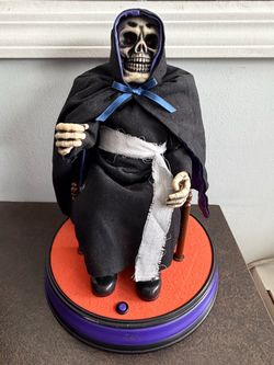 Telco Grim Reaper animated motionette Halloween figure 1997 Vintage 90s horror
