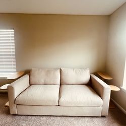 Modern Beige Sleeper Sofa w/ Pull-out bed - Great Condition