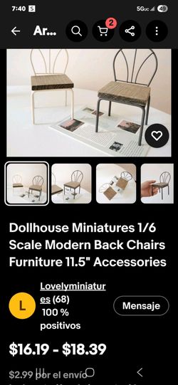 Miniature doll chair