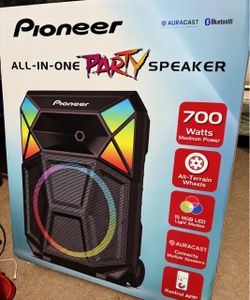 Pioneer ! Ultimate Party Speaker ! 700 Watts, RGB LED Lights + Stand, Microphone, Karaoke & DJ Ready