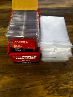 Lovfen 35pt Magnetic Card Holders 49 Pack