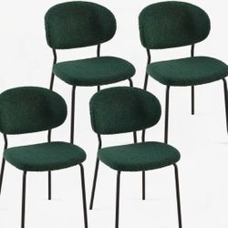 New Boucle Fabric Dining Chairs (Set of 2)
