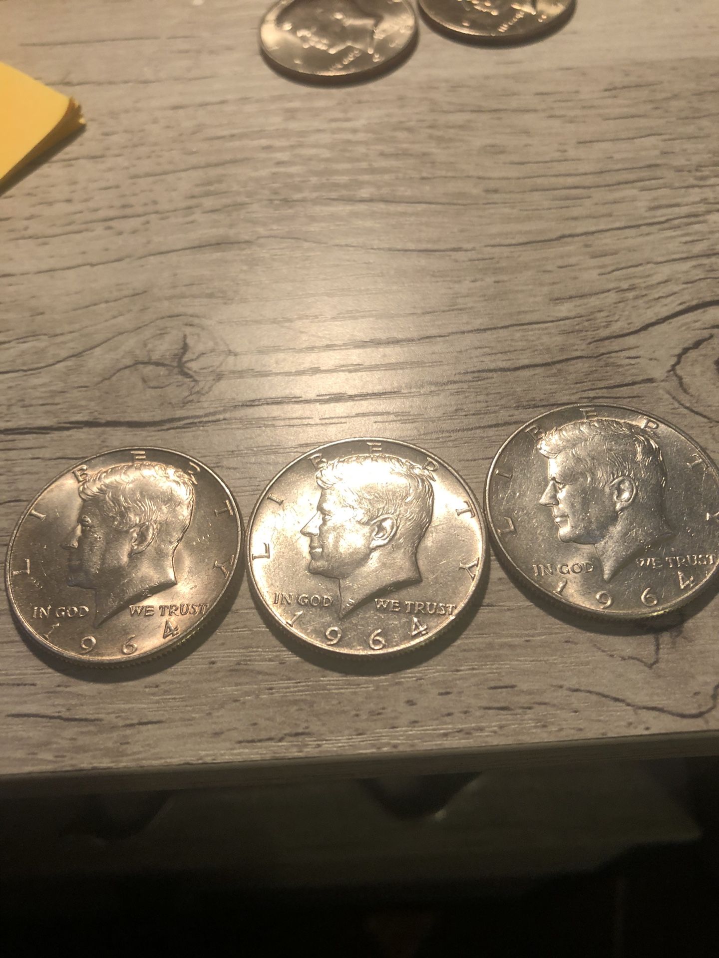 1964 Kennedy Half Dollar Lot Pf 3