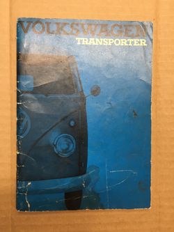 1963 FACTORY ORIGINAL VOLKSWAGEN TRANSPORTER OWNERS MANUAL VW - GOOD CONDITION