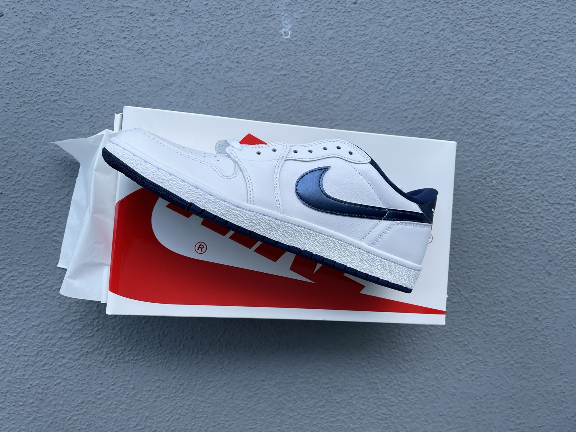 Metallic Blue Jordan 1 Low