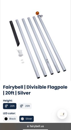 Fairybell: 20ft Flag Pole