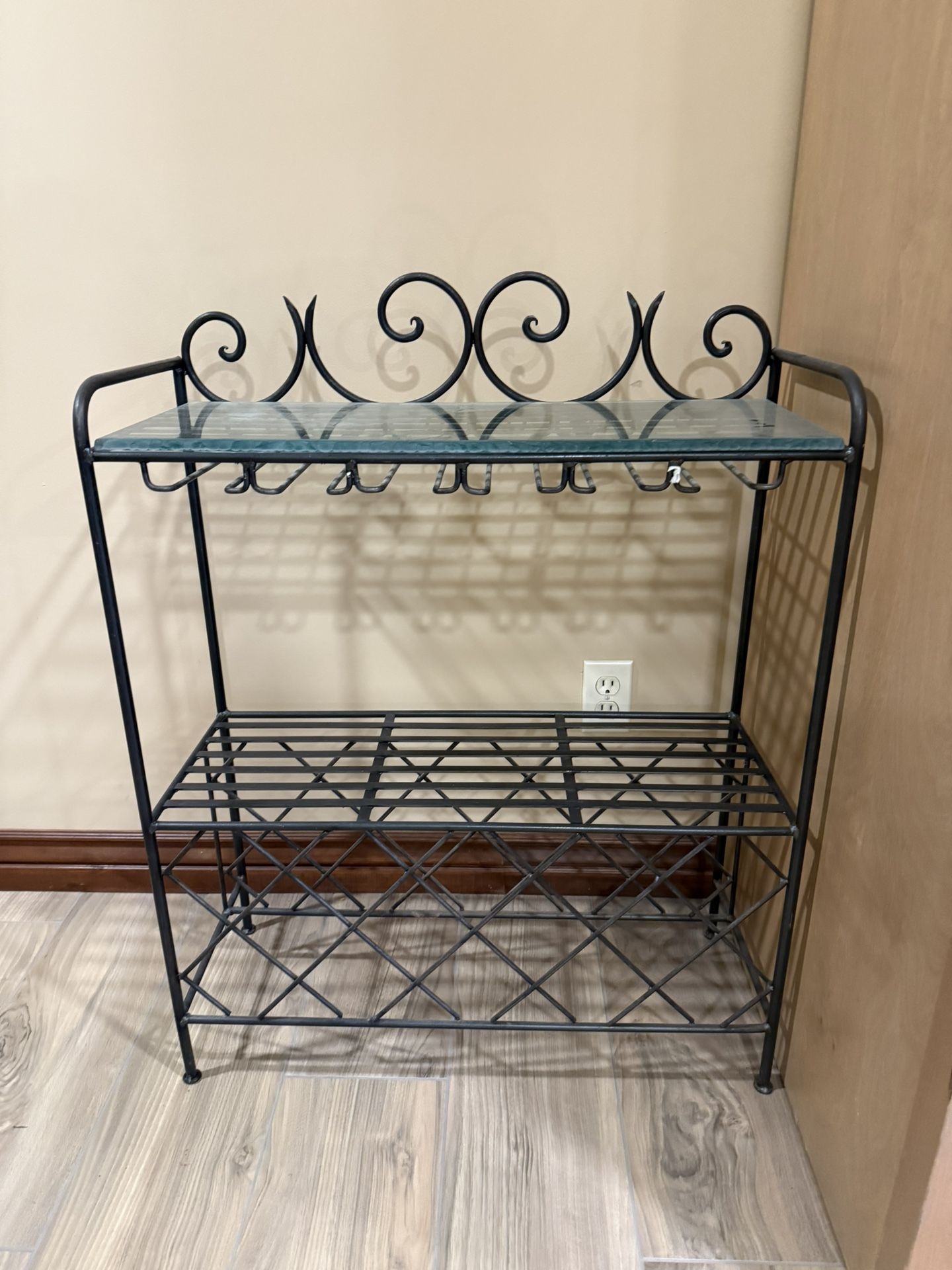 Iron Wine Floor Rack