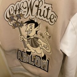OFF WHITE VARSITY JACKET 