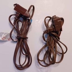 Two 9 foot indoor extension cords