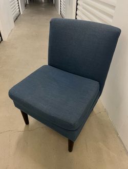 Navy Blue Fabric Chair