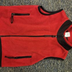 Boys 3 Old Navy red fleece vest Lot D