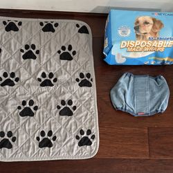 Dog Size M Diapers And Washable Training Pad Just $7 For All 